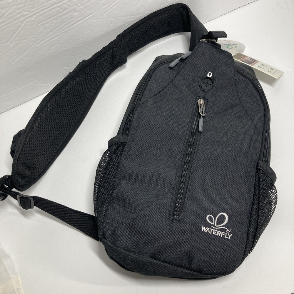 WATERFLY Sling Bag Chest Pack Crossbody Backpack for Women Men Travel Hiking